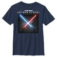 thumbnail image 1 of Boy's Star Wars: Obi-Wan Kenobi Lightsaber Dark Side vs Jedi Clash  Graphic Tee Navy Blue Large, 1 of 4