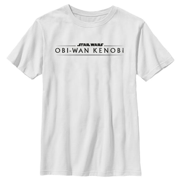 Boy's Star Wars: Obi-Wan Kenobi Original Series Logo Graphic Tee White Small