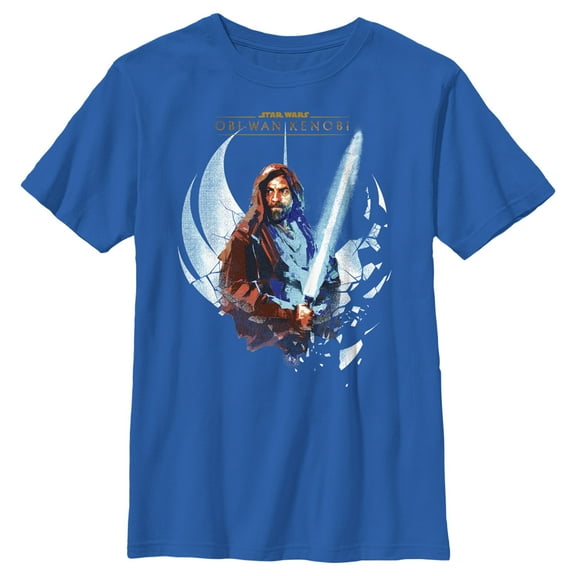 Boy's Star Wars: Obi-Wan Kenobi Shattered Jedi Knight Kenobi  Graphic Tee Royal Blue Medium