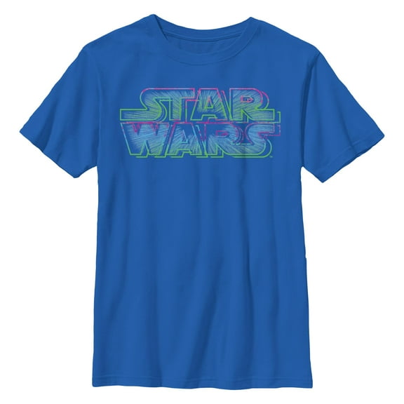Boy's Star Wars Ombre Logo  Graphic T-Shirt