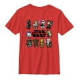 thumbnail image 1 of Boy's Star Wars Pixel Character Square  Graphic Tee Red X Large, 1 of 3