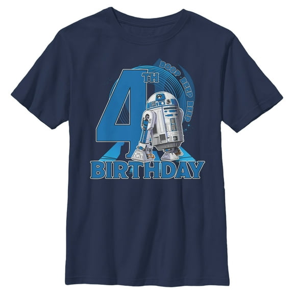 Boy's Star Wars R2-D2 4th Birthday  Graphic T-Shirt