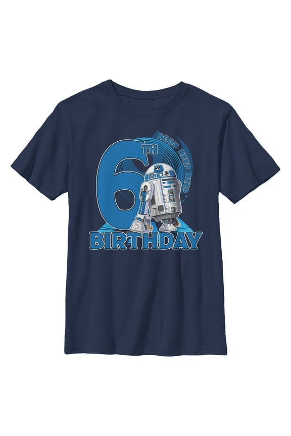 Boy's Star Wars R2-D2 6th Birthday Graphic T-Shirt