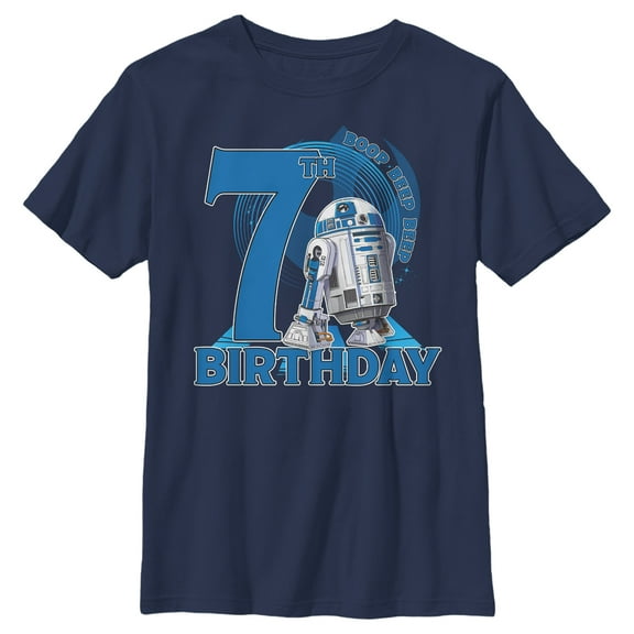 Boy's Star Wars R2-D2 7th Birthday  Graphic T-Shirt