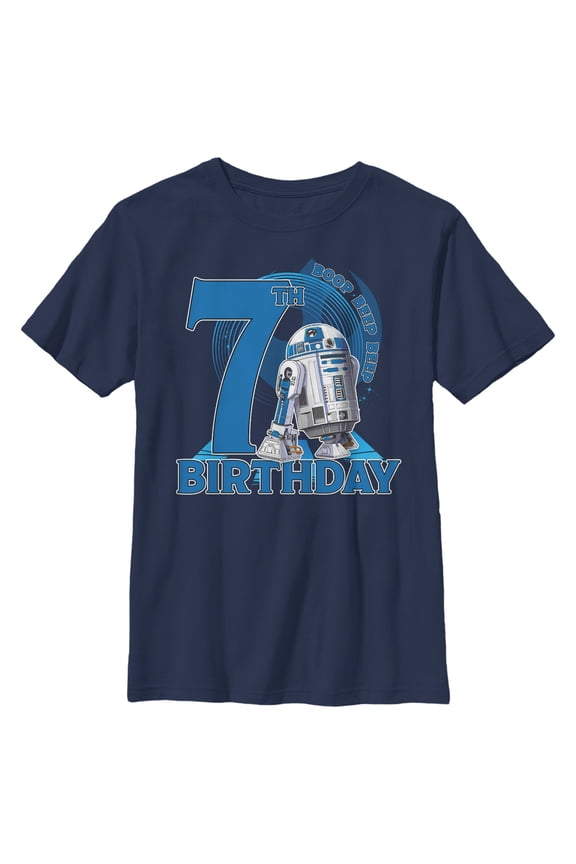 Boy's Star Wars R2-D2 7th Birthday Graphic T-Shirt