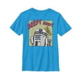 thumbnail image 1 of Boy's Star Wars R2-D2 Beep  Graphic Tee Turquoise Small, 1 of 3