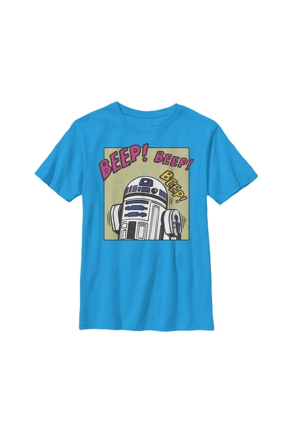 Boy's Star Wars R2-D2 Beep Graphic Tee Turquoise X Large