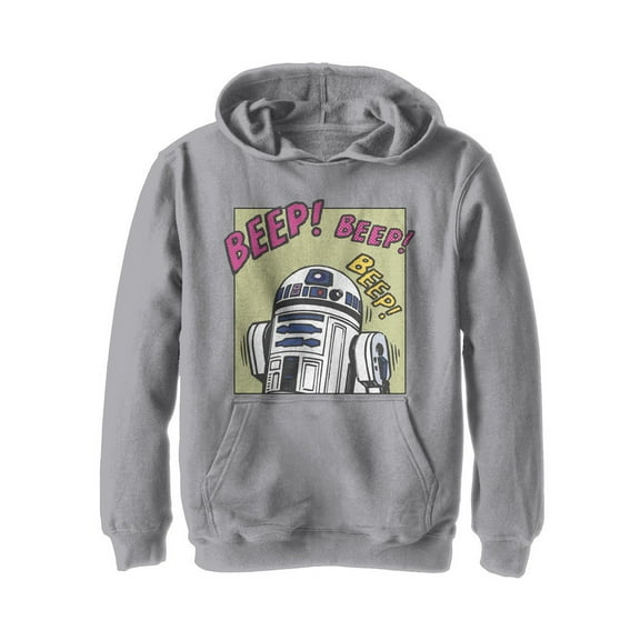 Boy's Star Wars R2-D2 Beep Pull Over Hoodie Athletic Heather X Large