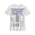 thumbnail image 1 of Boy's Star Wars R2-D2 Cartoon Costume  Graphic Tee White X Small, 1 of 4