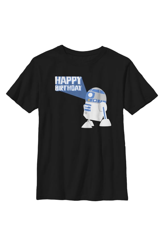 Boy's Star Wars R2-D2 Happy Birthday  Graphic T-Shirt