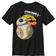 thumbnail image 1 of Boy's Star Wars Resistance BB-8 Sunset  Graphic Tee Black X Large, 1 of 4