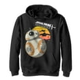 thumbnail image 1 of Boy's Star Wars Resistance BB-8 Sunset  Pull Over Hoodie Black Medium, 1 of 3