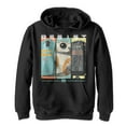 thumbnail image 1 of Boy's Star Wars Resistance Droids Resist Panel Pull Over Hoodie Black Large, 1 of 3