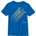 thumbnail image 1 of Boy's Star Wars Resistance Rainbow Ship Streaks  Graphic Tee Royal Blue X Small, 1 of 4