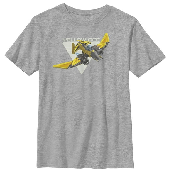 Boy's Star Wars Resistance Yellow Ace Triangle  Graphic Tee Athletic Heather X Large