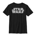 thumbnail image 1 of Boy's Star Wars Simple Logo Graphic Tee Black Small, 1 of 4