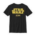 thumbnail image 1 of Boy's Star Wars Son Classic Title Logo  Graphic Tee Black X Large, 1 of 4