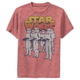 thumbnail image 1 of Boy's Star Wars Stormtroopers March Shadow Performance Graphic Tee Red Heather Large, 1 of 3