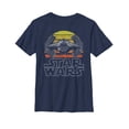 thumbnail image 1 of Boy's Star Wars TIE Fighter Retro  Graphic Tee Navy Blue Medium, 1 of 3