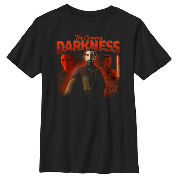 Boy's Star Wars: Tales of the Jedi Count Dooku The Coming Darkness Graphic Tee Black Medium