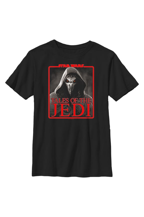 Boy's Star Wars: Tales of the Jedi The Inquisitor Logo Graphic Tee Black X Small