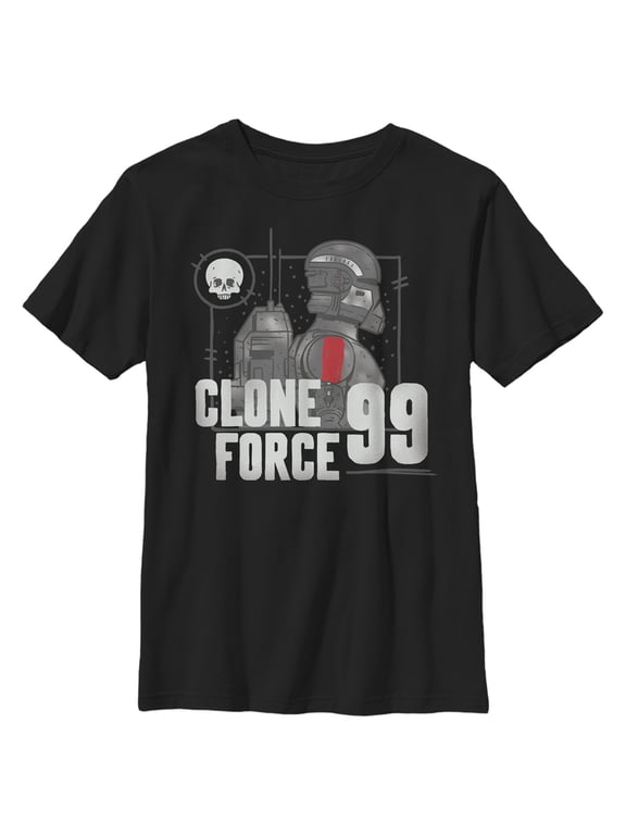 Boy's Star Wars: The Bad Batch Clone Force 99 Graphic Tee Black Medium