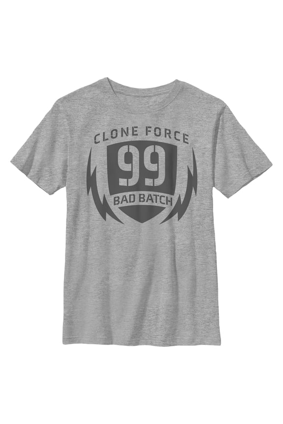 Boy's Star Wars: The Bad Batch Clone Force 99 Logo Graphic Tee Athletic Heather X Large