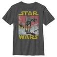 thumbnail image 1 of Boy's Star Wars: The Empire Strikes Back AT-AT Scene  Graphic Tee Charcoal Heather Large, 1 of 5