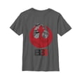 thumbnail image 1 of Boy's Star Wars The Last Jedi BB-8 Rebel Emblem  Graphic Tee Charcoal Medium, 1 of 3
