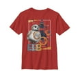 thumbnail image 1 of Boy's Star Wars The Last Jedi BB-8 Schematics Graphic Tee Red Large, 1 of 3