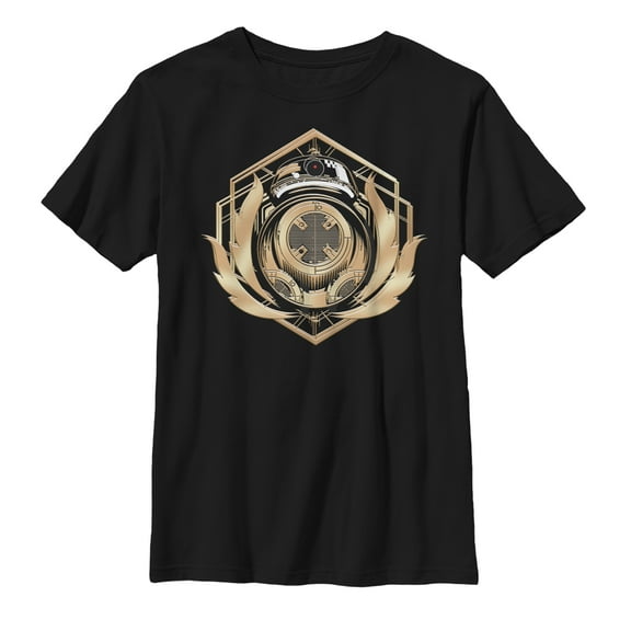 Boy's Star Wars The Last Jedi BB-9E Flames Graphic Tee Black X Small