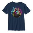 thumbnail image 1 of Boy's Star Wars The Last Jedi BB-9E Retro Pop Graphic Tee Navy Blue X Large, 1 of 3
