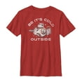 thumbnail image 1 of Boy's Star Wars The Last Jedi Christmas Cold BB-8 Graphic Tee Red X Small, 1 of 3