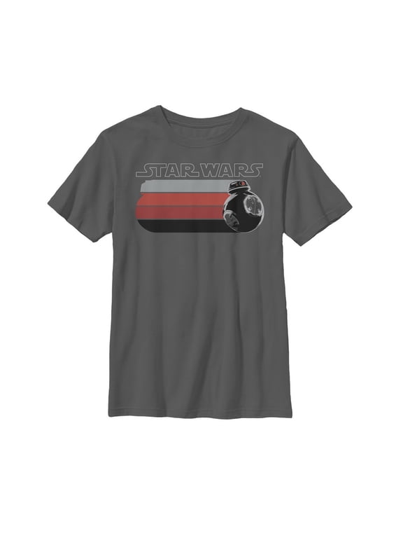 Boy's Star Wars The Last Jedi Droid Streak Graphic Tee Charcoal X Large