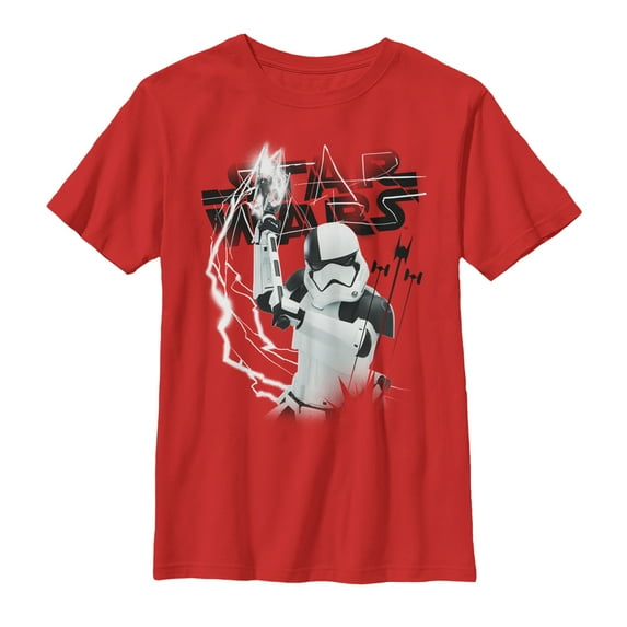 Boy's Star Wars The Last Jedi Executioner Stormtrooper Graphic Tee Red Large
