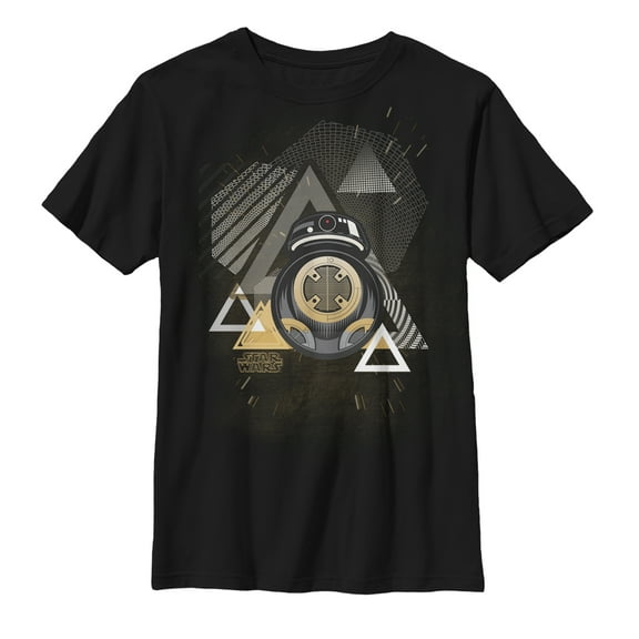 Boy's Star Wars The Last Jedi Geometric BB-9E  Graphic Tee Black X Large