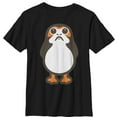thumbnail image 1 of Boy's Star Wars The Last Jedi Porg Cartoon Graphic Tee Black X Large, 1 of 4