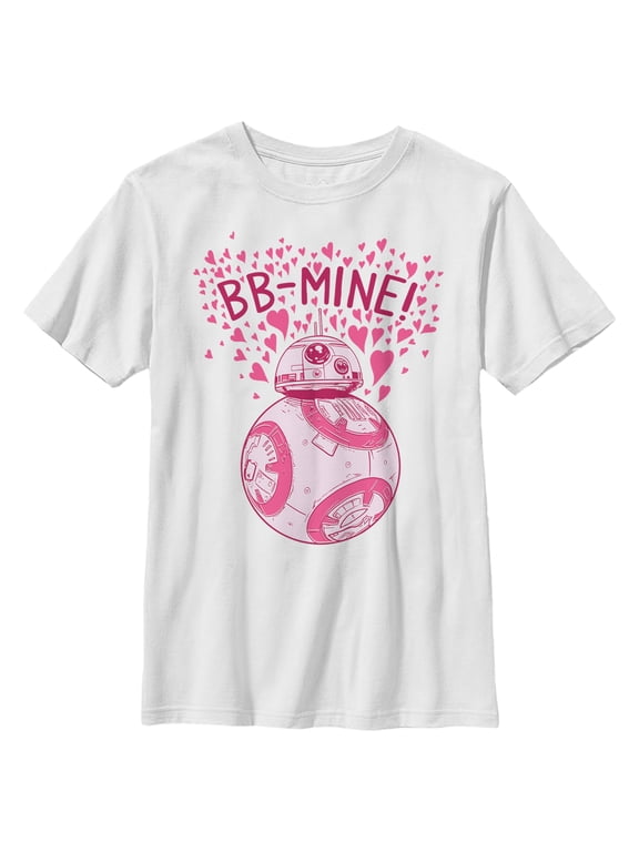 Boy's Star Wars The Last Jedi Valentine's Day BB-Mine Graphic Tee White X Small