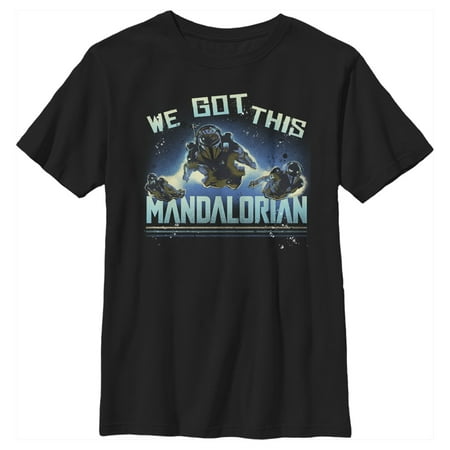 Boy's Star Wars: The Mandalorian Bo-Katan We Got This Graphic Tee Black Small