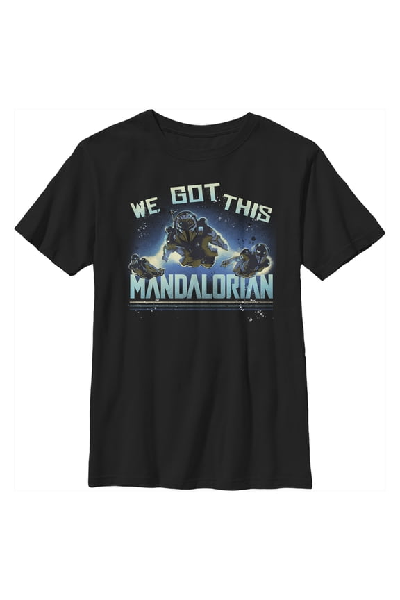 Boy's Star Wars: The Mandalorian Bo-Katan We Got This Graphic Tee Black Small