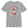 thumbnail image 1 of Boy's Star Wars: The Mandalorian Christmas Grogu Up to Snow Good Graphic Tee Athletic Heather X Large, 1 of 5