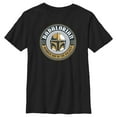 thumbnail image 1 of Boy's Star Wars: The Mandalorian Din Djarin Dadalorian Number One in the Galaxy Sticker  Graphic Tee Black / 1 X Large, 1 of 5