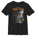 thumbnail image 1 of Boy's Star Wars: The Mandalorian Din Djarin Schematics  Graphic Tee Black Medium, 1 of 5