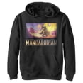thumbnail image 1 of Boy's Star Wars: The Mandalorian Dreamscape Journey Pull Over Hoodie Black Medium, 1 of 3
