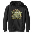 thumbnail image 1 of Boy's Star Wars: The Mandalorian Follow the Candy  Pull Over Hoodie Black Small, 1 of 4