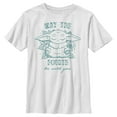 thumbnail image 1 of Boy's Star Wars: The Mandalorian Grogu May the Fourth Be With You Graphic Tee White Large, 1 of 5
