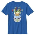 thumbnail image 1 of Boy's Star Wars: The Mandalorian It's My Birthday Grogu Cupcake  Graphic Tee Royal Blue X Large, 1 of 5