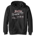 thumbnail image 1 of Boy's Star Wars: The Mandalorian TIE Fighter Grid  Pull Over Hoodie Black X Large, 1 of 3