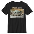 thumbnail image 1 of Boy's Star Wars: The Mandalorian The Child Bassinet Graphic Tee Black Small, 1 of 5