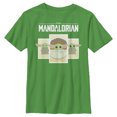 thumbnail image 1 of Boy's Star Wars: The Mandalorian The Child Cartoon Cards  Graphic Tee Kelly Green Large, 1 of 4